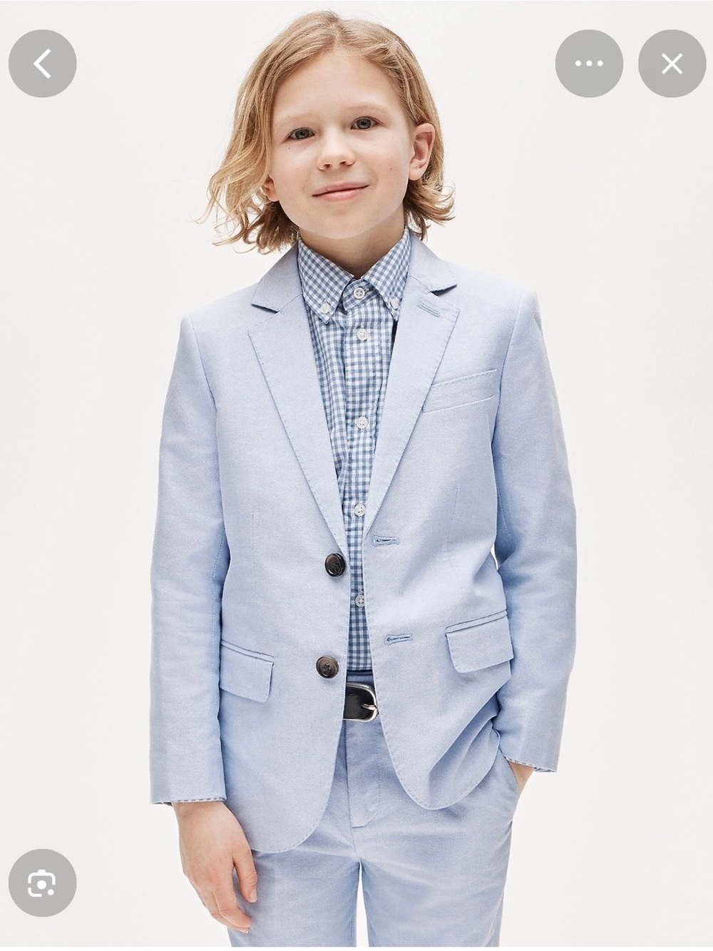 Crewcuts Seersucker Blue Boys' Blazer